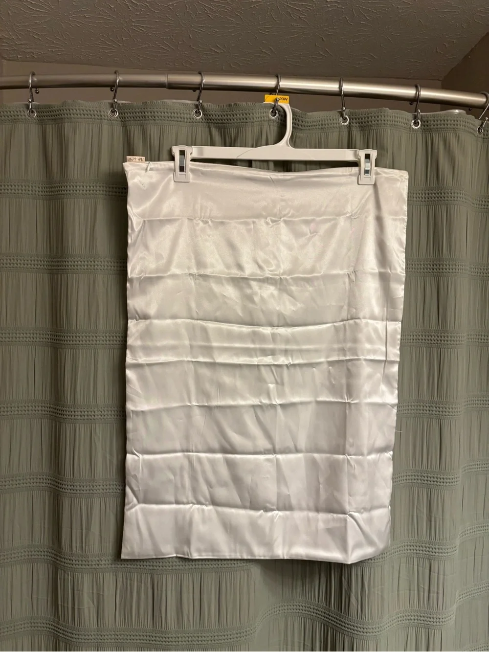 Kitsch White Satin Pillow Case - NWOT